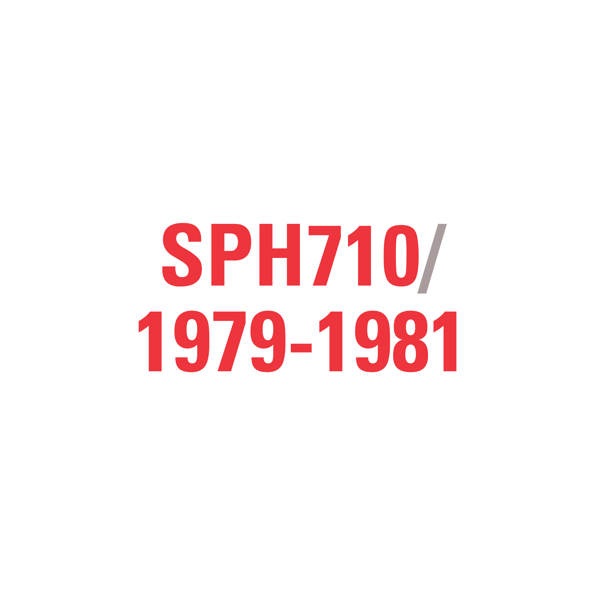 SPH710 1979-1981